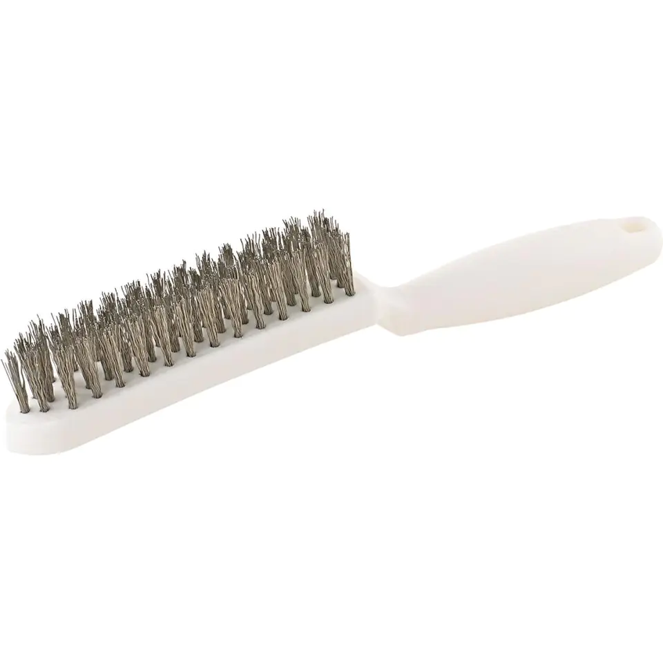 ⁨Wire brush from the warranty. with create.sztucz. Inox wavy.4-row.Lessmann⁩ at Wasserman.eu