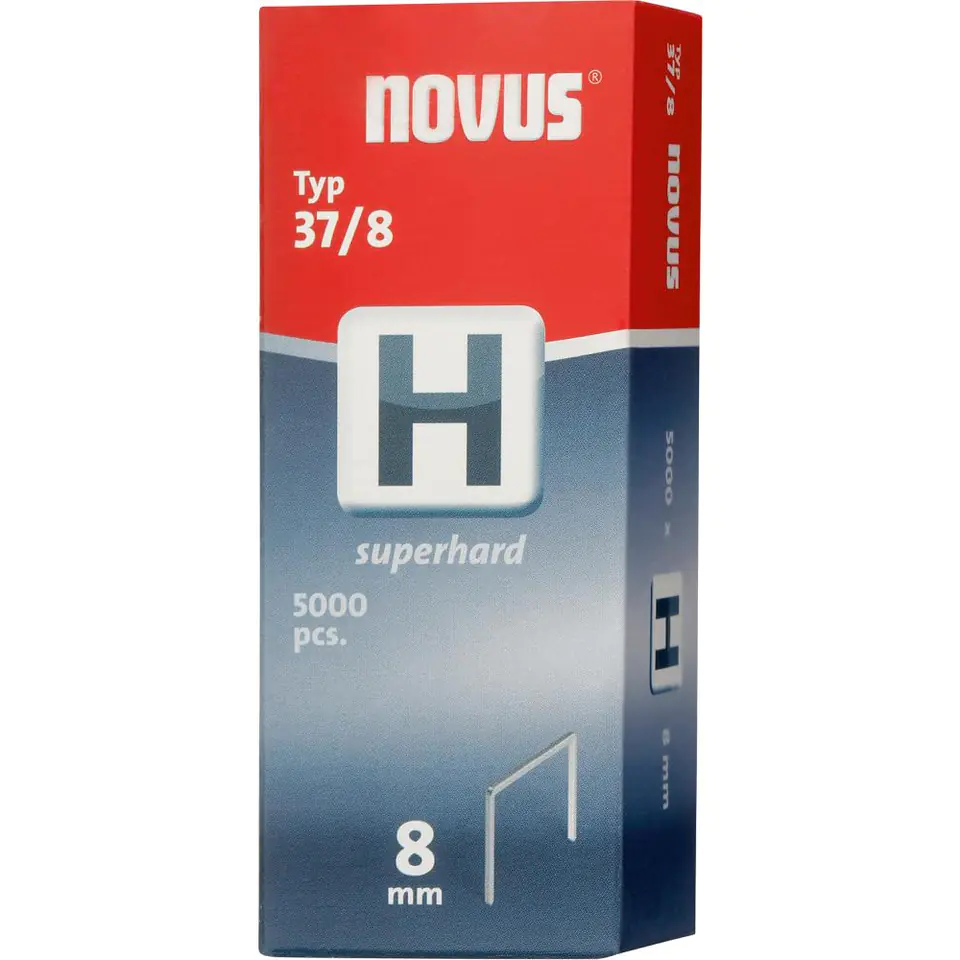 Stapel aus dünnem Draht H Typ 37/8 mm Vz 5000 Stück Novus im Wasserman.eu