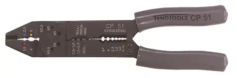 ⁨Crimping pliers for connectors CP51 Teng Tools⁩ at Wasserman.eu