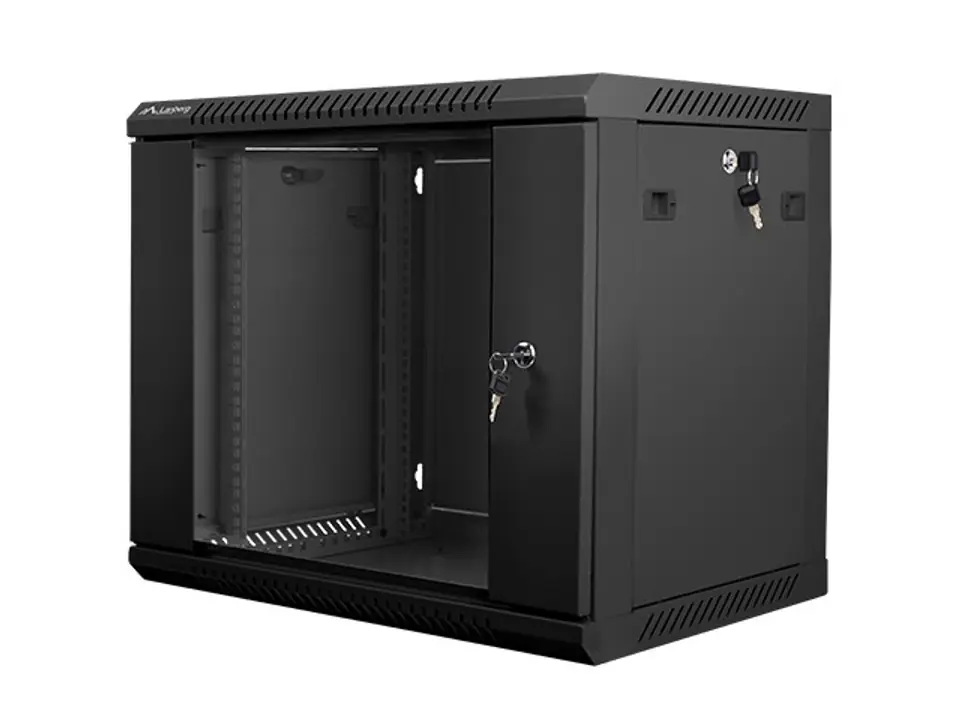 Wall-Mounted Rack 19'' 9U 600X450mm black at Wasserman.eu
