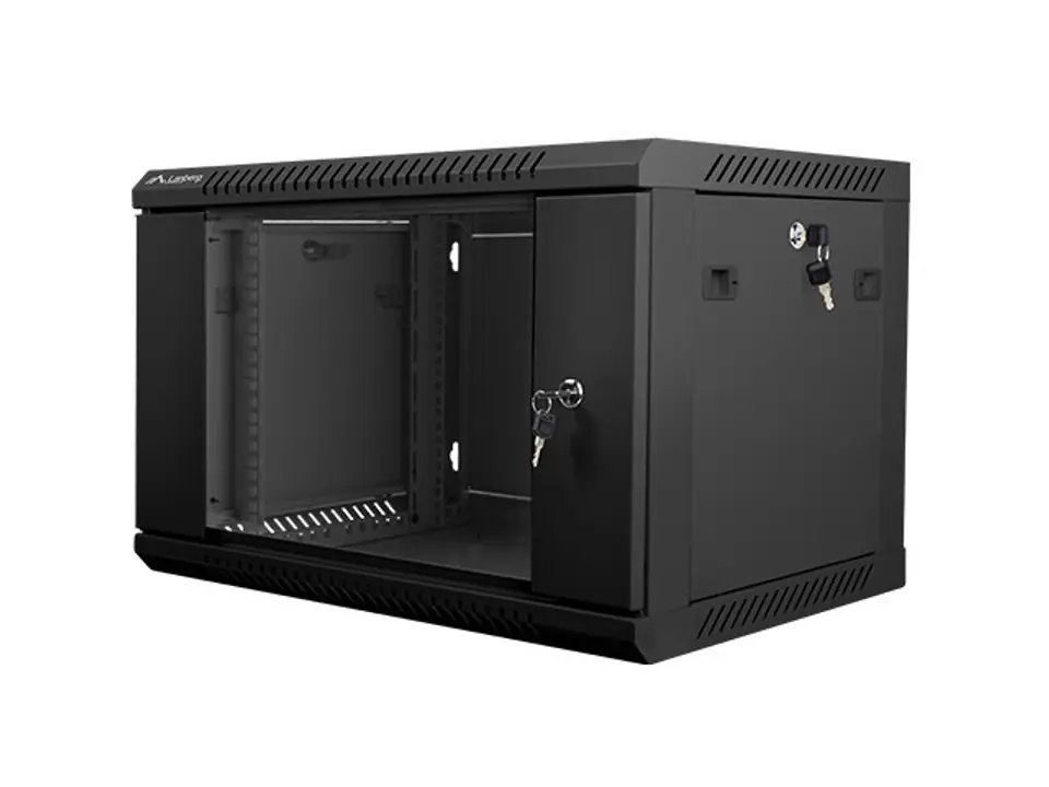Wall-Mounted Rack 19'' 6U 600X450mm black at Wasserman.eu