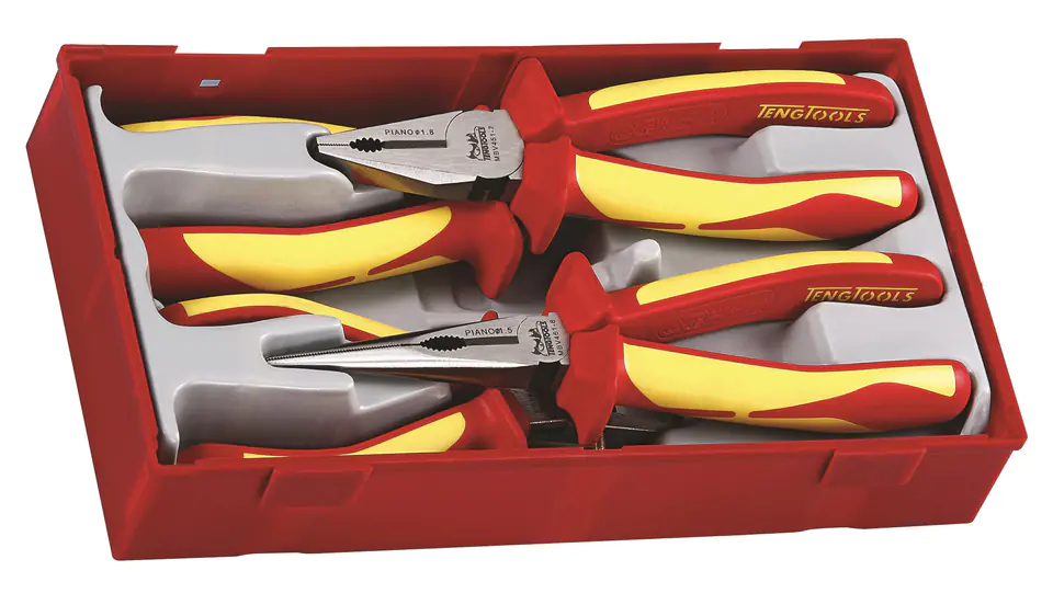 ⁨4-elementowy zestaw szczypiec 1000V Teng Tools TTV440⁩ w sklepie Wasserman.eu