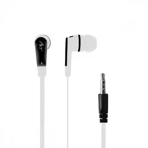 ⁨Słuchawki douszne z mikrofonem S2A białe smartphone/Mp3/tablet⁩ w sklepie Wasserman.eu