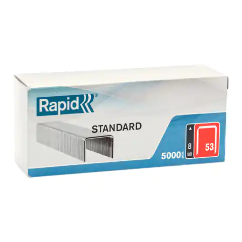 ⁨Staples Rapid from thin wire No. 53 (8 mm) - pack of 5000 pcs.⁩ at Wasserman.eu