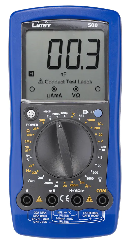 ⁨Digital Multimeter Limit 500⁩ at Wasserman.eu