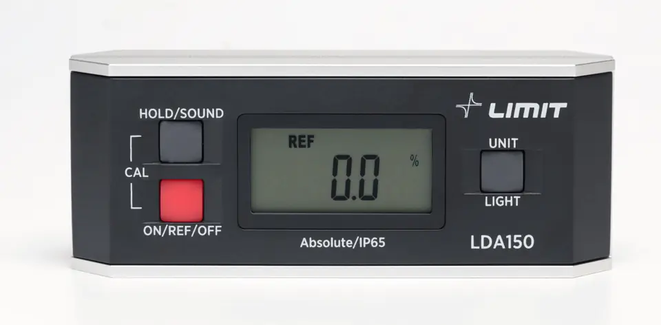 ⁨Digital spirit level and protractor LDA 150 limit⁩ at Wasserman.eu