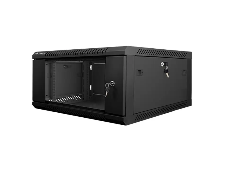 Wall-Mounted Rack 19 4U 600 x 600 mm black at Wasserman.eu