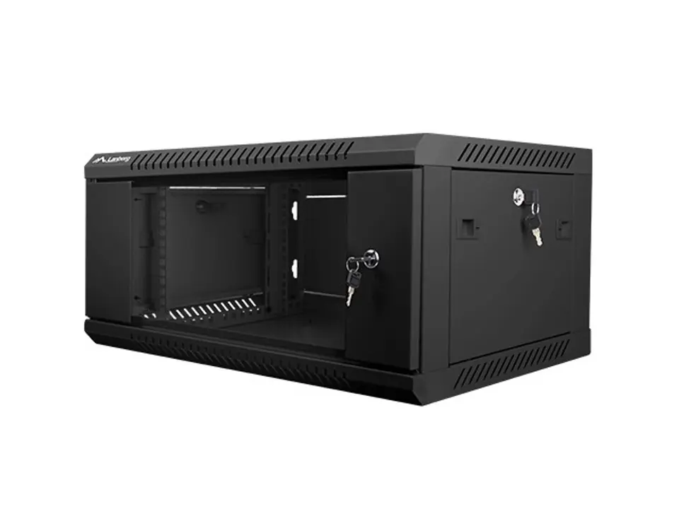 Wall-Mounted Rack 19'' 4U 600X450mm black at Wasserman.eu