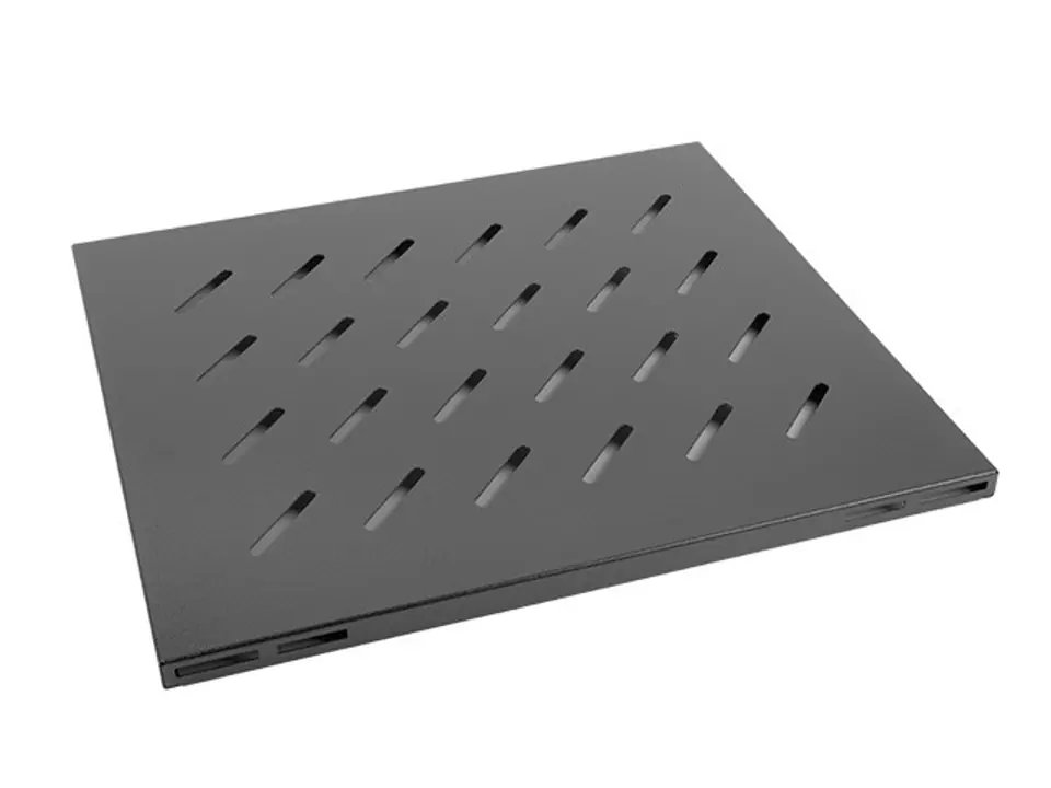Shelf for cabinets 19'' 800mm 1U 465x500mm black at Wasserman.eu