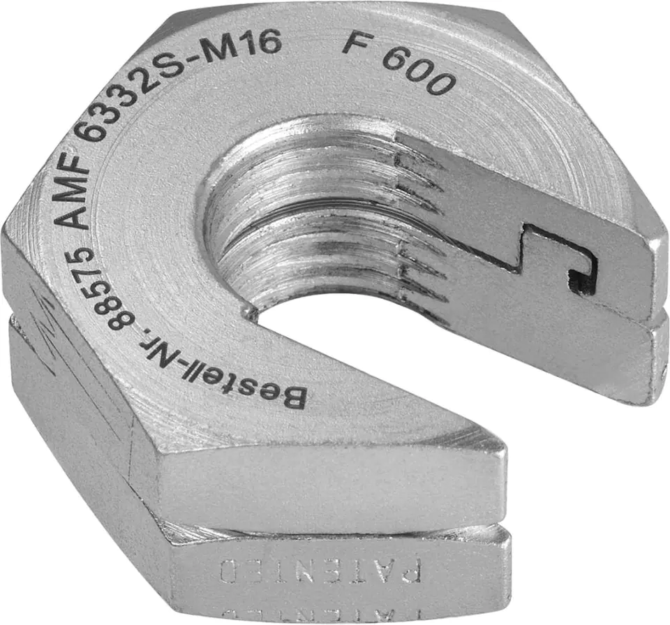 ⁨Quick power nut,without flange 6332S-M16 AMF⁩ at Wasserman.eu