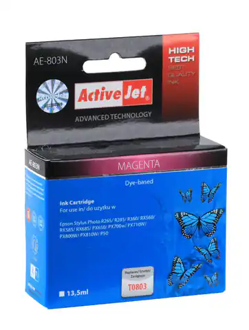 ⁨ACJ-AE-803N ActiveJet Ink cartridge for Epson T0803 Magenta⁩ at Wasserman.eu