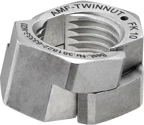 ⁨TWINNUT nut without flange 6333S-M24 AMF⁩ at Wasserman.eu