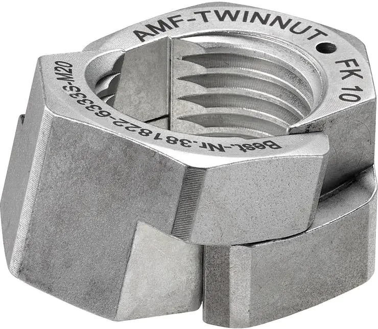 ⁨TWINNUT nut without flange 6333S-M10 AMF⁩ at Wasserman.eu