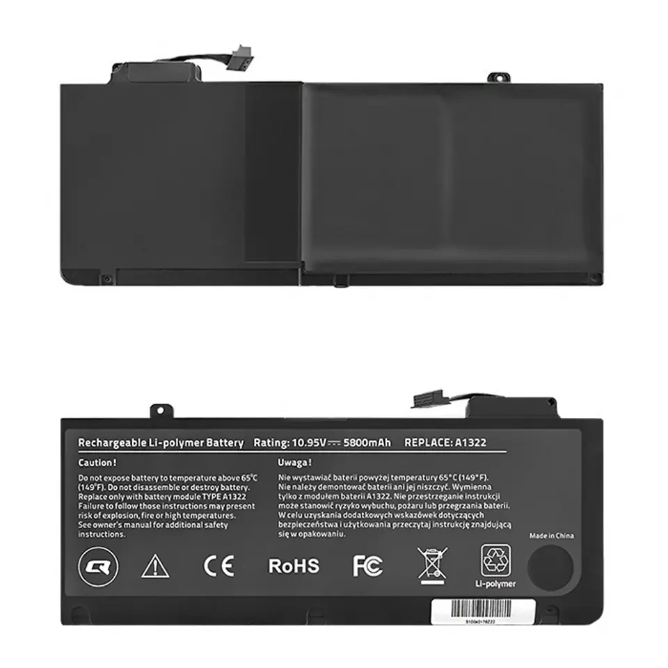 ⁨Bateria do Apple MacBook Pro 13", 5800mAh, 10.95V⁩ w sklepie Wasserman.eu