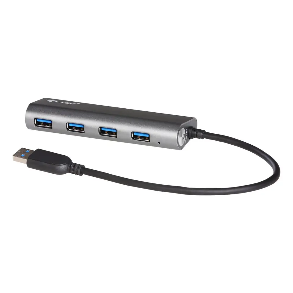 ⁨USB 3.0 Metal HUB Charging - 4 ports with power/charging⁩ at Wasserman.eu