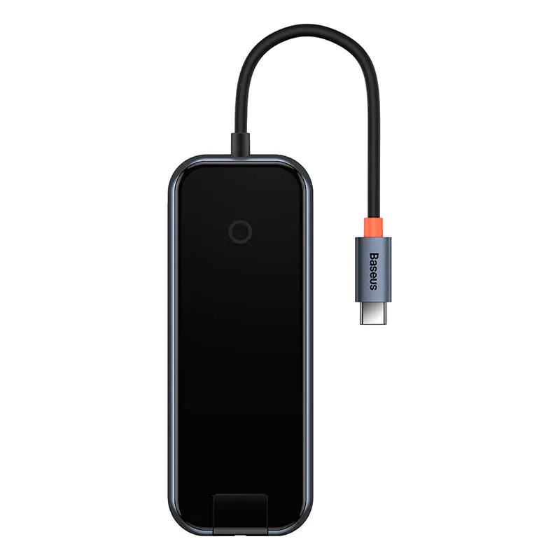 ⁨Baseus AcmeJoy series 5in1 Hub USB-C to 2xUSB 3.0 + USB 2.0 + USB-C PD + RJ45 (grey)⁩ at Wasserman.eu