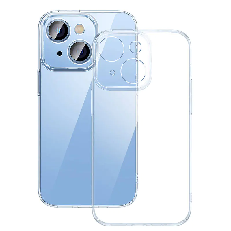 ⁨Baseus Crystal Protective Kit Transparent Case & Tempered Glass for iPhone 14 Plus⁩ at Wasserman.eu