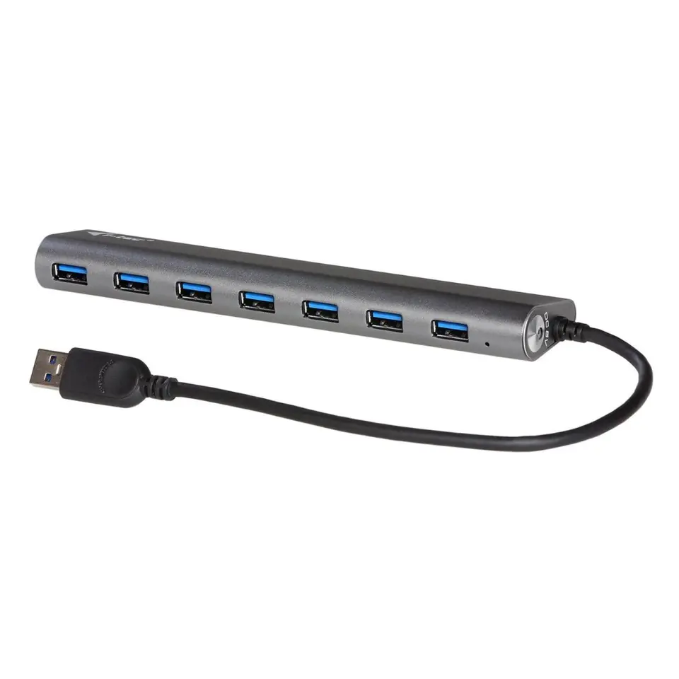 ⁨USB 3.0 Metal HUB Charging - 7 ports power supply/charging⁩ at Wasserman.eu