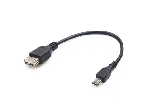 ⁨Gembird USB A - Micro-USB B, 0.15m USB cable USB 2.0 Black⁩ at Wasserman.eu