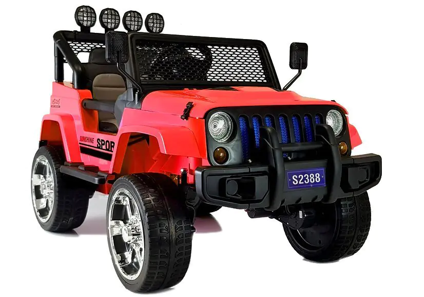 ⁨Auto na Akumulator S2388 Jeep Czerwony 4x45W⁩ w sklepie Wasserman.eu