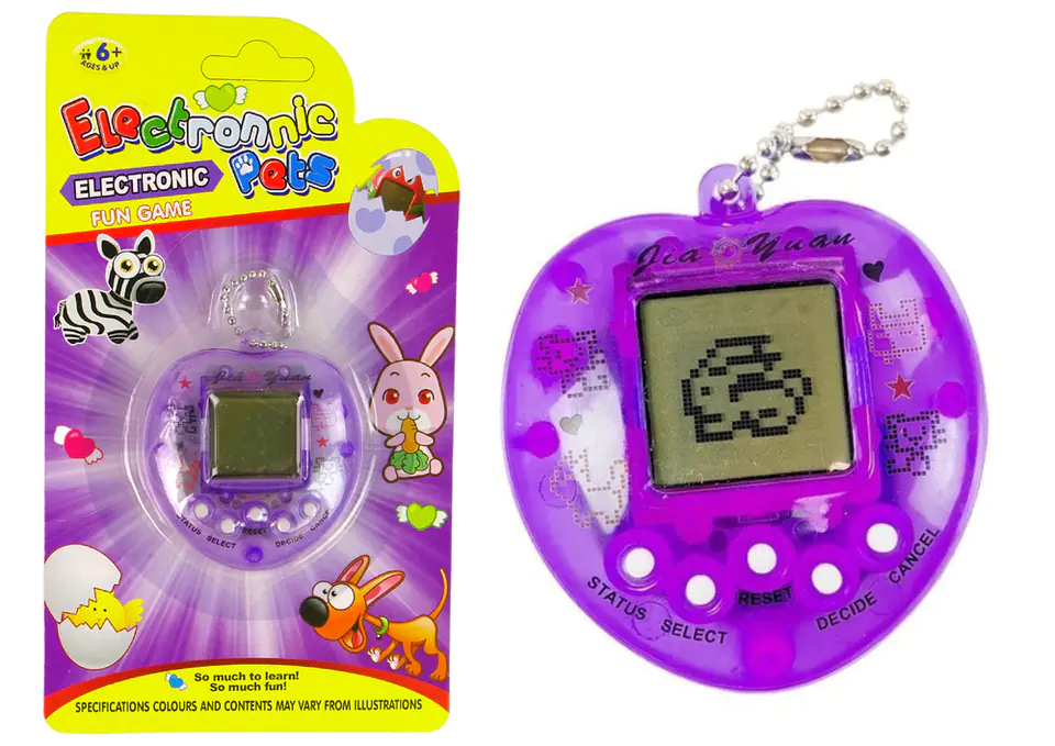 ⁨Gra Elektroniczna Tamagotchi Zwierzątko Fioletowa⁩ w sklepie Wasserman.eu