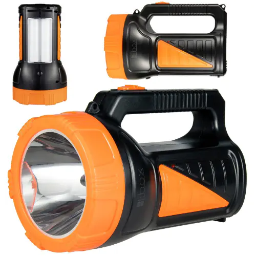 ⁨FLASHLIGHT SEARCHLIGHT RECHARGEABLE BATTERY 230V LED⁩ at Wasserman.eu