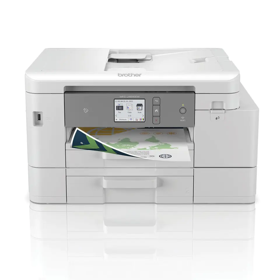 ⁨Brother | MFC-J4540DWXL | Fax / copier / printer / scanner | Colour | Ink-jet | A4/Legal | Grey | White⁩ w sklepie Wasserman.eu
