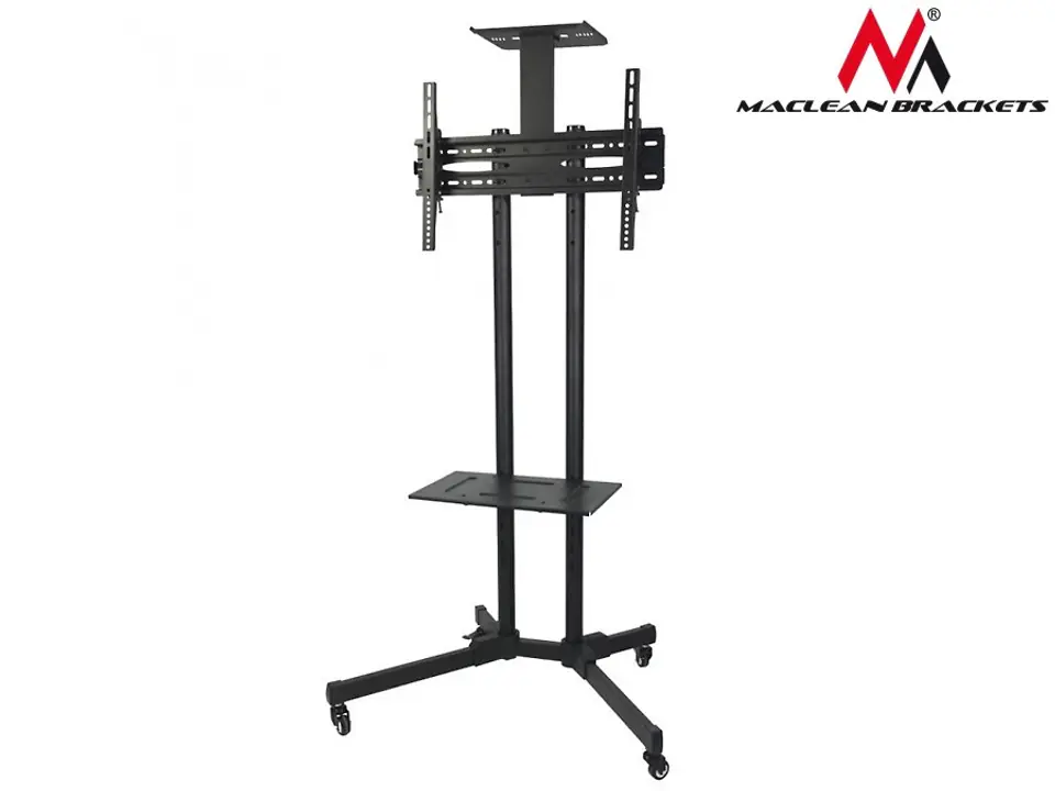Profesjonalny stand wózek do telewizora na kółkach Maclean MC-661 max 55kg max 600x400 w sklepie Wasserman.eu