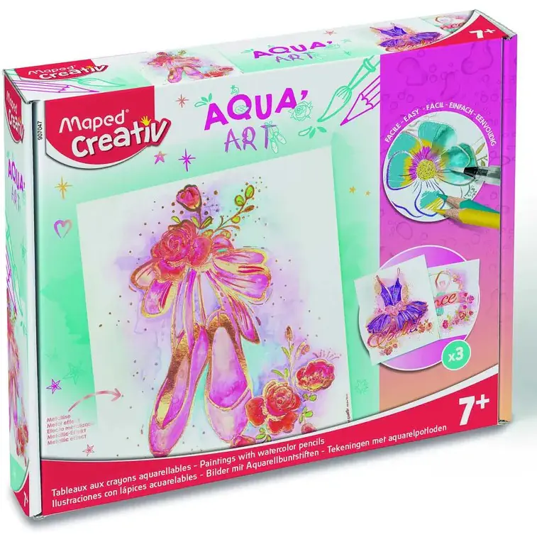 ⁨Creativ Aqua Art - watercolor paintings theme dance 907047⁩ at Wasserman.eu