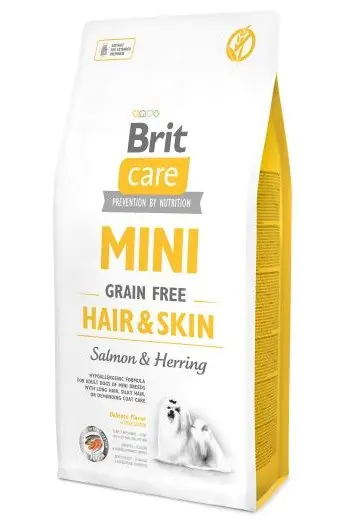 ⁨BRIT Care Mini Hair&Skin Salmon&Herring - dry dog food - 7 kg⁩ at Wasserman.eu
