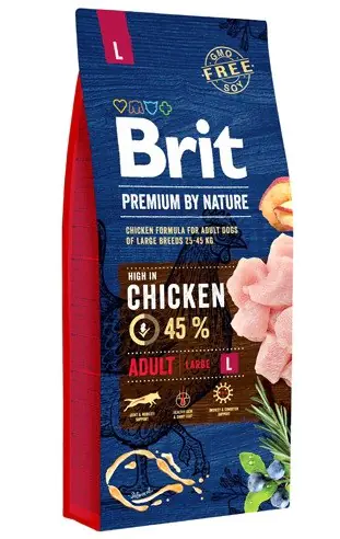 ⁨BRIT Premium by Nature Chicken Large Adult - dry dog food - 8 kg⁩ at Wasserman.eu