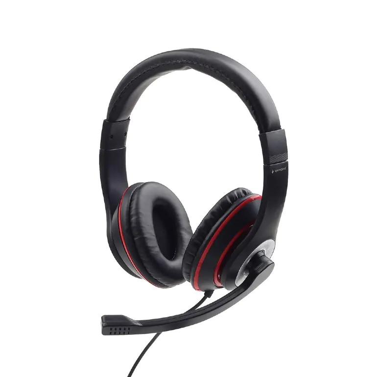 Gembird MHS-03-BKRD headphones/headset Wired Head-band Gaming Black, Red at Wasserman.eu
