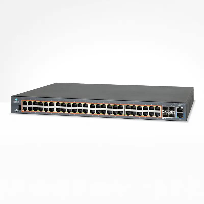 ⁨CAMBIUM CNMATRIX EX2052-P, INTELLIGENT ETHERNET POE SWITCH, 48X 1G, 4X SFP+, NO PWR CORD, MXEX2052GXPA00⁩ at Wasserman.eu