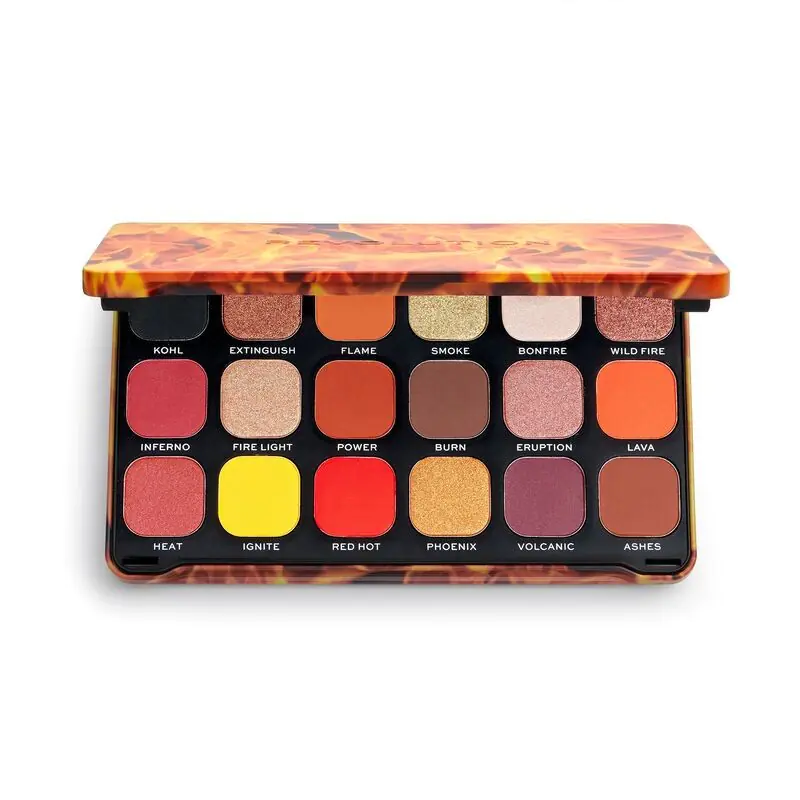 ⁨Makeup Revolution Forever Flawless Fire Eyeshadow Palette 1pc⁩ at Wasserman.eu