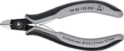 ⁨Side cutting pliers, precision 7902 ESD 125mm KNIPEX⁩ at Wasserman.eu