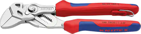 ⁨Key pliers, chrome head with handle for powers. and 2-compons. warranty. 180mm KNIPEX⁩ at Wasserman.eu