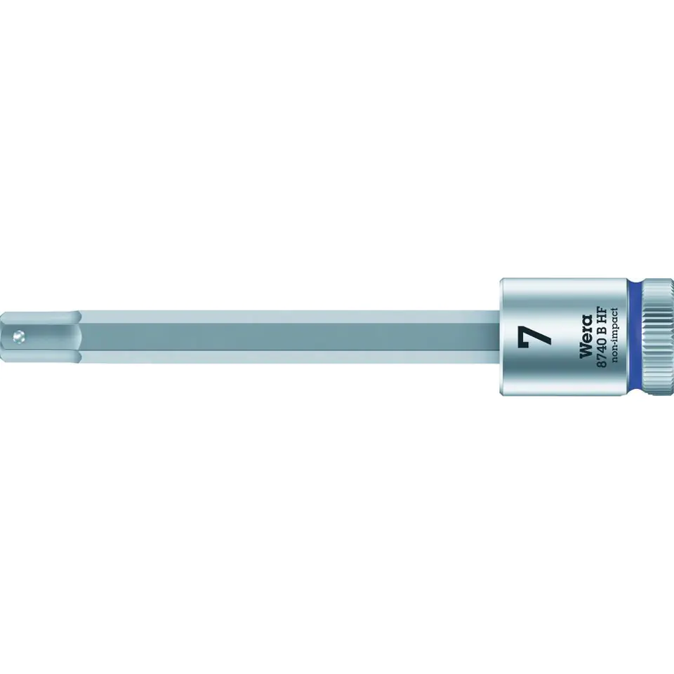 Screwdriver bit 7.0x100mm for screws with 6-k socket with hold function. Wera at Wasserman.eu