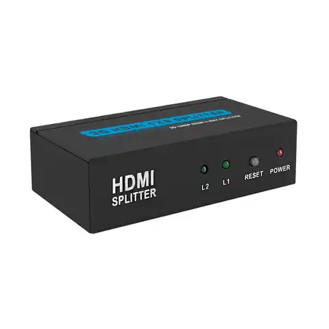 ⁨Aktywny rozdzielacz Splitter HDMI 1x2 v.1.3b⁩ w sklepie Wasserman.eu