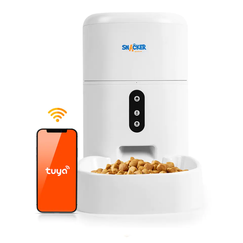⁨Feeder, feed dispenser WiFi Tuya Snacker BLF50⁩ at Wasserman.eu