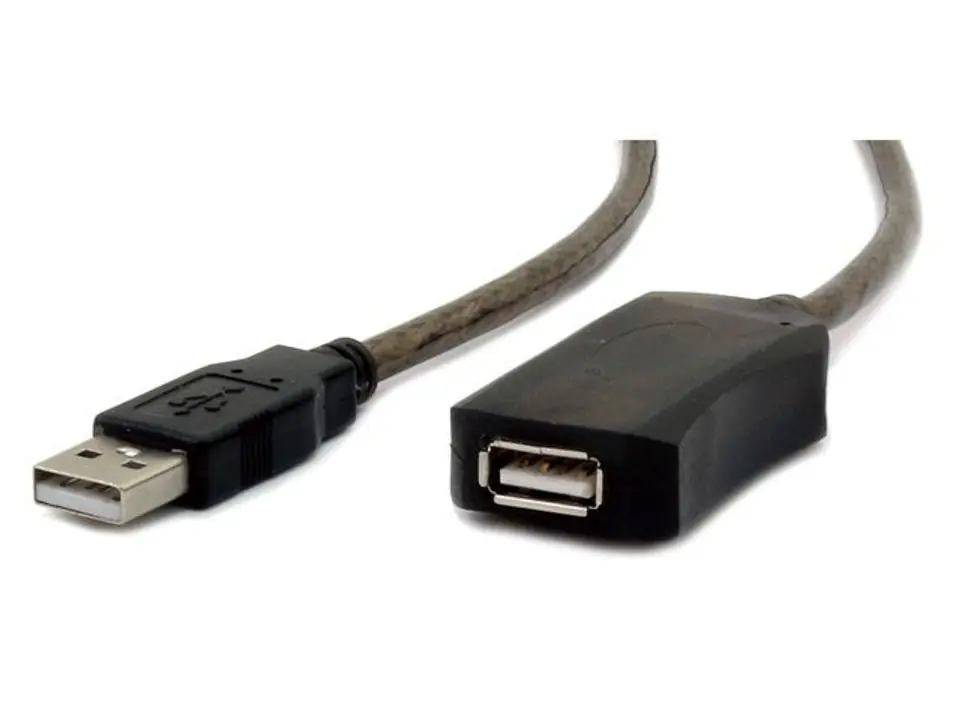 Przedłużacz USB 2.0 typu AM-AF 5m aktywny czarny w sklepie Wasserman.eu