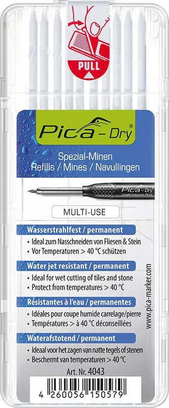 ⁨Set stock of mark.do soil.otw cartridges Pica-Drywaterproof, white Pica⁩ at Wasserman.eu