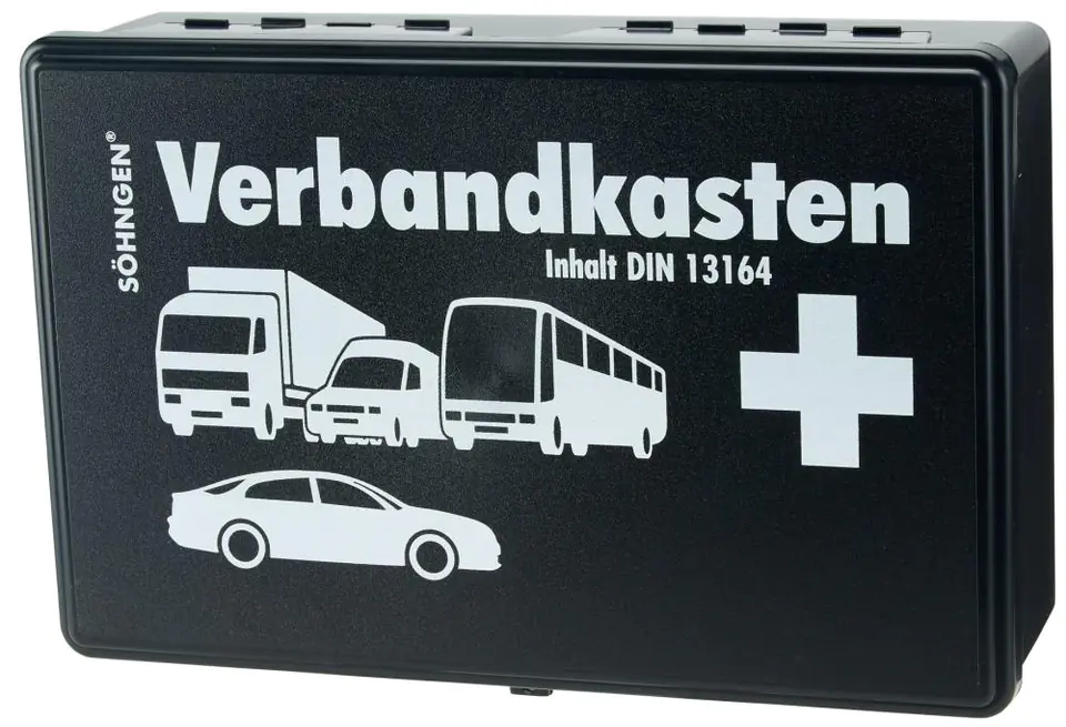 ⁨First aid kit, with filling, DIN 13164⁩ at Wasserman.eu