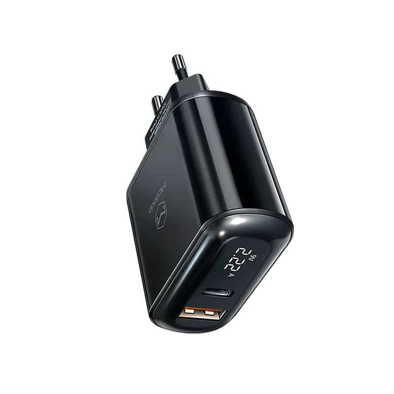 ⁨Wall charger Mcdodo CH-7170 PD 20W 2xUSB + USB-C (black)⁩ at Wasserman.eu