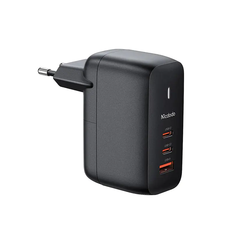 ⁨Ładowarka sieciowa GaN 65W Mcdodo CH-0291 2x USB-C, USB-A (czarna)⁩ w sklepie Wasserman.eu