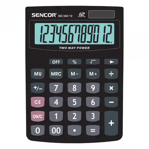 ⁨Kalkulator biurkowy SEC 340/12⁩ w sklepie Wasserman.eu