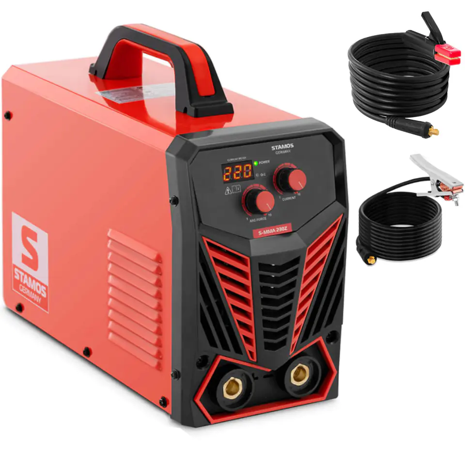 MMA IGBT inverter welding machine with Hot Start Arc Force 220 A functions at Wasserman.eu