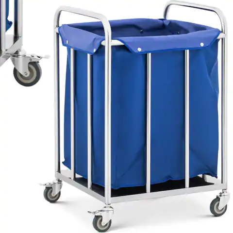 ⁨Trolley basket hotel service container for laundry bedding 60 l⁩ at Wasserman.eu