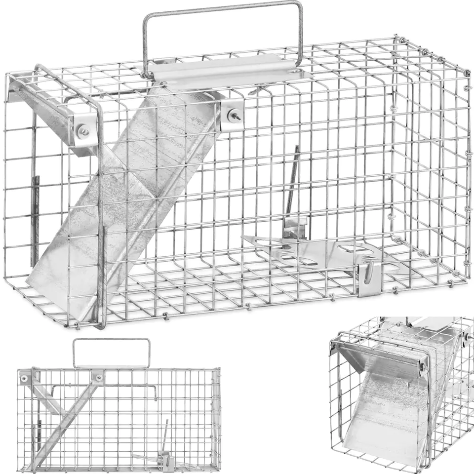 ⁨Hedgepaw trap for martens, rats, foxes 35 x 17 x 20 cm mesh 25 x 25 mm⁩ at Wasserman.eu