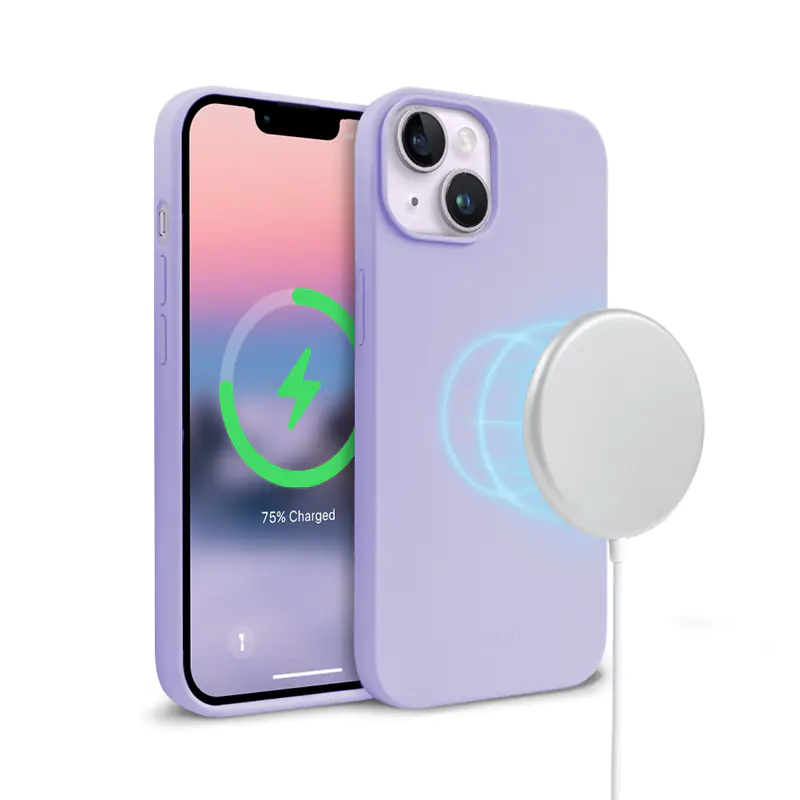 ⁨Crong Color Cover Magnetic - Etui iPhone 14 / iPhone 13 MagSafe (fioletowy)⁩ w sklepie Wasserman.eu