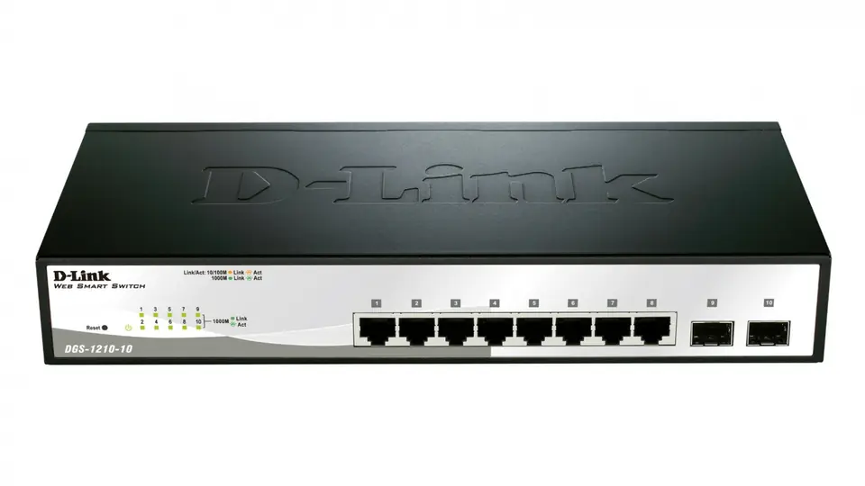 DGS-1210-10 10port Gbit Smart Switch, 2x SFP at Wasserman.eu